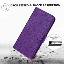 GX Boutique Telefon Kılıfı Için Xiaomi Poco M6 4g Litchi Desen Flip Folio Kart Yuvaları Pu (Yurt Dışından)