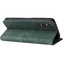 GX Boutique Sony Xperia 1V Pu Deri Flip Folio Kılıf Kickstand Koruyucu (Yurt Dışından)