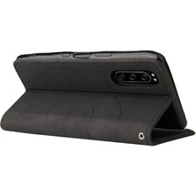 GX Boutique Sony Xperia 5 Için Kılıf Kickstand Koruyucu Kart Yuvası Standı ile Pu Flip (Yurt Dışından)