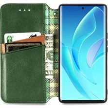 GX Boutique Huawei Onur 60 Için Kılıf Zarif Iş Deri Çanta Cüzdan Fonksiyonu (Yurt Dışından)