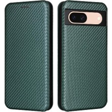 GX Boutique Kart Sahibi ile Google Piksel 8A Manyetik Karbon Fiber Için Flip Case (Yurt Dışından)