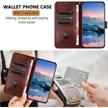 GX Boutique Telefon Kılıfı Için Xiaomi Poco M6 4g Litchi Desen Flip Folio Kart Yuvaları Pu (Yurt Dışından)