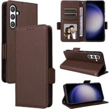 GX Boutique Samsung Galaxy S24 Fe Pu Deri Cüzdan Için Flip Case Yan Toka Kartı (Yurt Dışından)