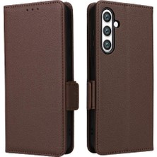 GX Boutique Samsung Galaxy S24 Fe Pu Deri Cüzdan Için Flip Case Yan Toka Kartı (Yurt Dışından)