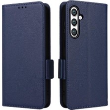 GX Boutique Samsung Galaxy S24 Fe Pu Deri Cüzdan Için Flip Case Yan Toka Kartı (Yurt Dışından)