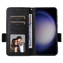 GX Boutique Samsung Galaxy S24 Fe Pu Deri Cüzdan Için Flip Case Yan Toka Kartı (Yurt Dışından)