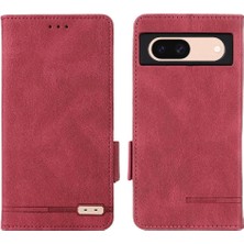 GX Boutique Toka Manyetik Cüzdan ile Google Piksel 8A Kickstand Kapak Için Flip Case (Yurt Dışından)