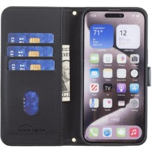 GX Boutique IPhone 14 Için Flip Case Pro Koruyucu Iş Basit Tarzı Cüzdan Pu (Yurt Dışından)