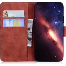 GX Boutique Samsung Galaxy M35 Kabartmalı Sevimli Kaplan Deri Cüzdan Için Flip Case (Yurt Dışından)