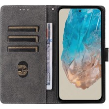 GX Boutique Samsung Galaxy M35 5g Flip Folio Cüzdan Manyetik Kapatma Rfıd Pu (Yurt Dışından)