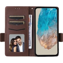 GX Boutique Samsung Galaxy M35 5g Pu Deri Manyetik Yan Toka Kart Için Flip Case (Yurt Dışından)