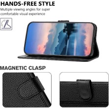 GX Boutique IPhone 16 Için Telefon Kılıfı Pro Flip Folio Cüzdan Pu Deri Kart Yuvaları Tutucu (Yurt Dışından)