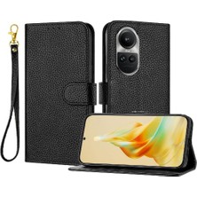 GX Boutique Oppo Phone 10 5g Için Telefon Kılıfı Litchi Desen Flip Folio Kart Yuvaları Tutucu (Yurt Dışından)