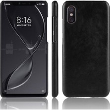 SZY Market Retro Kılıf Için Xiaomi Mi 8 Pro Lychee Desen Koruyucu Kapak Retro Anti (Yurt Dışından)