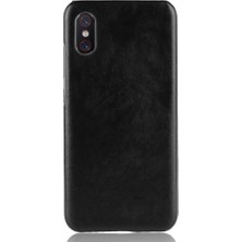 SZY Market Retro Kılıf Için Xiaomi Mi 8 Pro Lychee Desen Koruyucu Kapak Retro Anti (Yurt Dışından)