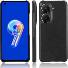 SZY Market Asus Zenfone 9 Lychee Desen Anti Scratch Için Retro Kılıf Koruyucu Kapak (Yurt Dışından)