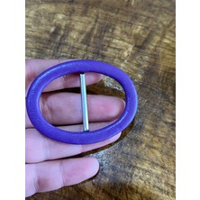 Gönülden Tasarım 6x4 cm Mor Kemer Tokası Çanta Aksesuarı