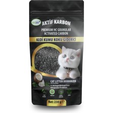 DOĞSEK Kedi Kumu Koku Giderici Premium Hc Granular Activated Carbon 230 gr Hindistan Cevizi Kabuğu Bazlı Aktif Karbon