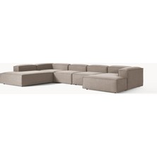 S Home Design Concept Frida Xl Köşe Koltuk Sol Köşe Keten, Vizon