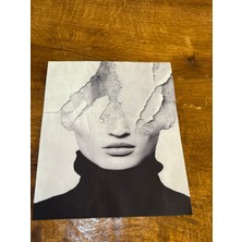 Gönülden Tasarım Sitah Beyaz Tasarım Kadın Arma Dikiş Aplike 23X19 cm