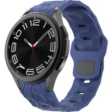 Pilanix Samsung Galaxy Watch 7 44 mm Için Renkli Klasik Prizma Desenli Silikon Kayış-Kordon KRD-116