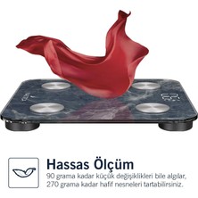 Nautica BT600 Pilli Bluetooth Vücut Analizli Yağ Kas Su Ölçer Hassas Akıllı Tartı Baskül Mavi