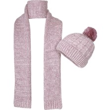 Fonem Unisex Delvi Ikili Set Bere Atkı Fo 3603 Pembe