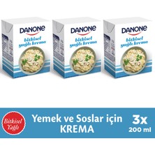 Danone Bitkisel Yağlı Krema 200 Mlx3