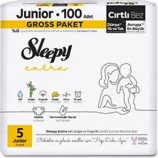 Sleepy Extra Günlük Aktivite Gross Paket Bebek Bezi 5 Numara Junior 100 Adet