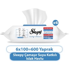 Sleepy Easy Clean Çamasır Suyu Katkılı Yüzey Temizlik Havlusu 6x100 (600 Yaprak)