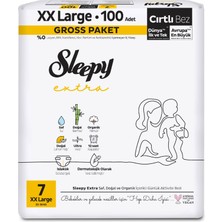 Sleepy Extra Günlük Aktivite Gross Paket Bebek Bezi 7 Numara Xxlarge 100 Adet