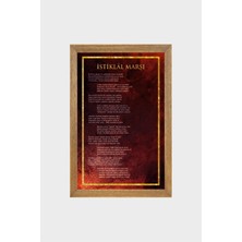 Lioncraft Atatürk, Gençliğe Hitabe, Istiklal Marşı Çerçeveli Cam Tabloları 3'Lü Set 20x30 Cm