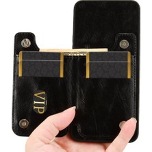 Mays Shop Samsung Galaxy M35 Vegan Pu Deri Kickstand Cüzdan Kılıf Için Cüzdan Kılıf (Yurt Dışından)