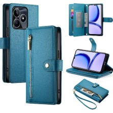 Mays Shop Realme C53 Çok Fonksiyonlu Crossbody Kayış Standı Cüzdan Için Flip Case (Yurt Dışından)