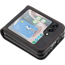 Mays Shop Telefon Kılıfı Için Samsung Galaxy Z Flip 6 Flip Folio Cüzdan Kart Yuvaları Kapak (Yurt Dışından)