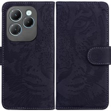 Mays Shop Infinix Sıcak 40 Pro Kabartmalı Sevimli Kaplan Deri Cüzdan Için Flip Case (Yurt Dışından)