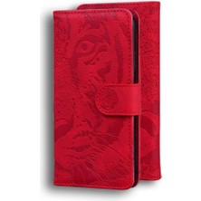 Mays Shop Xiaomi Poco M6 4g Kabartmalı Sevimli Kaplan Deri Cüzdan Için Flip Case (Yurt Dışından)