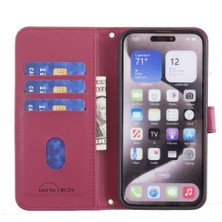 Mays Shop IPhone 14 Için Flip Case Artı Kart Yuvaları Tutucu Pu Deri Koruyucu Tarzı (Yurt Dışından)