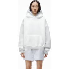 CMZ Collection Kadın 3 Iplik Kanguru Cep Şardonlu Içi Pamuklu Casual Oversize Okul Sweatshirt