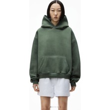 CMZ Collection Kadın 3 Iplik Kanguru Cep Şardonlu Içi Pamuklu Casual Oversize Okul Sweatshirt