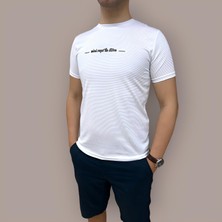 Tex Republic Erkek Slim Fit Enjeksiyon Baskılı Pamuklu T-Shirt
