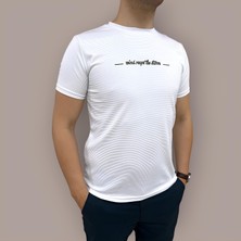 Tex Republic Erkek Slim Fit Enjeksiyon Baskılı Pamuklu T-Shirt