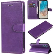 Mays Home1 Samsung Galaxy M35 Klasik Düz Renk Yüksek Kaliteli Deri Için Flip Case (Yurt Dışından)