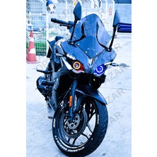 Optimum Pazar Bajaj Pulsar RS200 2015 -2024 Model Uyumlu Angel Neon LED Halka Tak Çalıştır KIRMIZI-MAVİ ÇİFT RENK