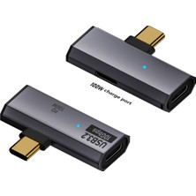 Livx Type C To 2 Usb3.2 100W 10GBPS Veri Aktarımı Kulaklık Müzik Dinleme Dönüştürücü Çevirici Otgcc