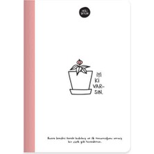 Keskin Color Sert Kapak Cilt Defter Hisli Şeyler 14x20 64 YP Çizgili İyi Ki Varsın