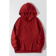 CMZ Collection Erkek Regular Kalıp Bol Kesim Kanguru Cep Kapşonlu Şardonlu Hoodie Okul Sweatshirt