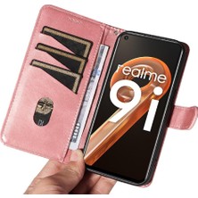 Mays Boutique Realme 9i Preslenmiş Pu Deri Ayrılabilir Siyah Bilezik Telefon Için Filp Durumda (Yurt Dışından)