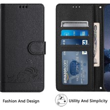 Mays Boutique Huawei P50 Pro Cüzdan Kapak Çevirin Kart Yuvası Tutucu Kickstand Kedi (Yurt Dışından)