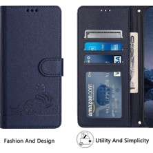 Mays Boutique Huawei P20 Kart Yuvası Tutucu Için Kickstand Kedi Rfıd Cüzdan Kapak Çevirin (Yurt Dışından)